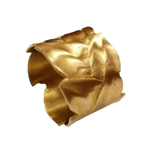 BRASS NAPKIN RING (POLISH) SET OF 4